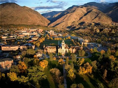 Usu Campus Aerial View Utah State University Logan Utah University