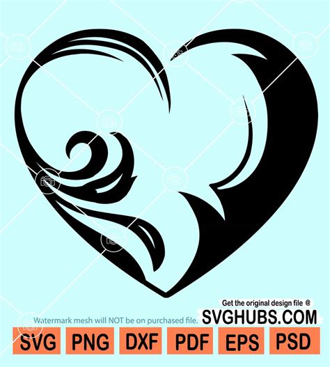 Tribal Hearts Clip Art Library