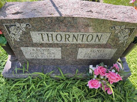 Archie David Thornton Homenaje De Find A Grave