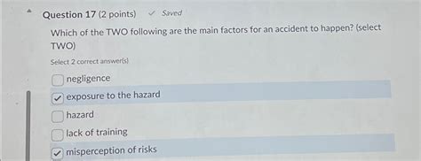 Solved Question 17 2 Points SavedWhich Of The TWO Chegg