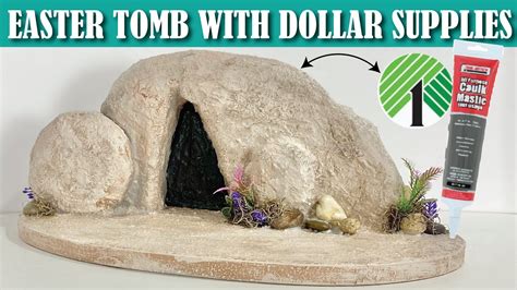 HIGH END EASTER TOMB Craft Usnig Dollar Tree Caulk DIY YouTube