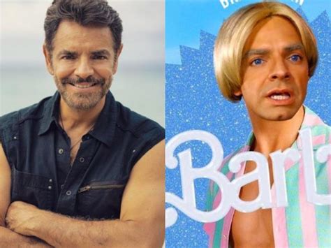 Eugenio Derbez presume póster de Barbie con su personaje Brad Pittin