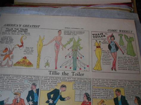 Tillie The Toiler 11 6 38 Contest Page With Regular Tillie From Ebay