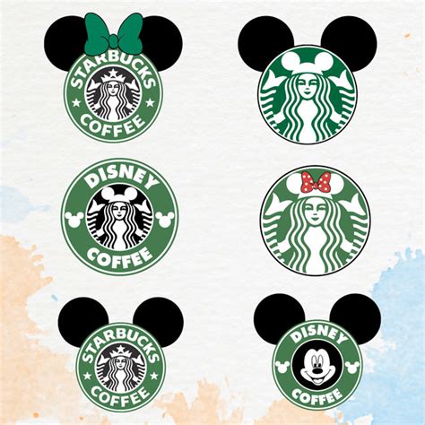 Disney Starbucks Svg,Disney Floral Svg,Starbucks Svg,Mickey - Inspire ...