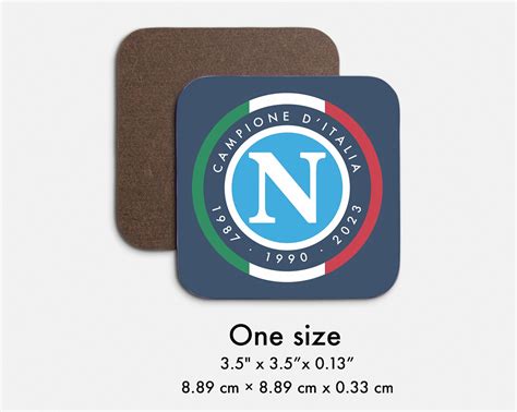 Napoli Campione Ditalia Pack Hardboard Back Coasters Napoli Beer