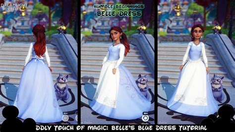 Disney Dreamlight Valley How To Make Belle S Blue Dress From The