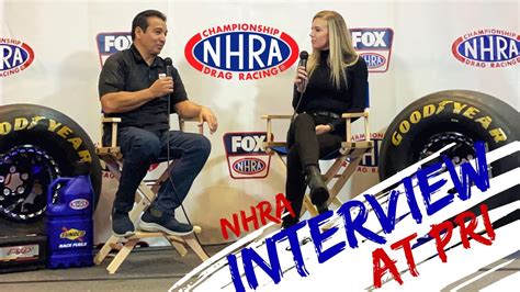 Nhra Stage Interview At The Pri Show Ida Zetterstr M Youtube