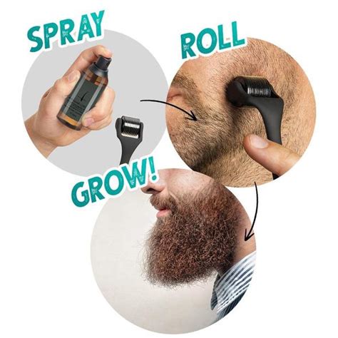 Seurico Beard Growth Natural Spray Microneedle Roller Set Buy