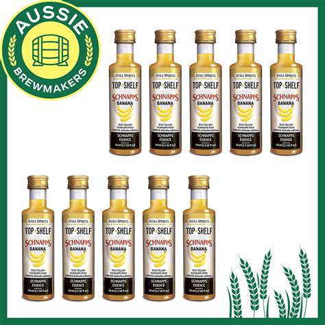 Top Shelf Schnapps Banana Pack Of 10 Aussie Brewmakers