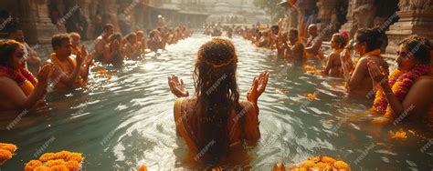 Premium Photo | Ganga Dussehra River Worship Cleansing Rituals Wallpaper