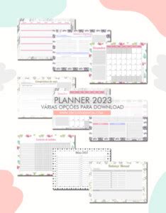 Planner Para Imprimir Muuuitas Op Es De Planners Digitais Para