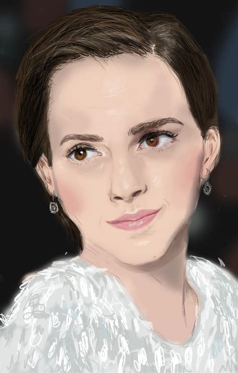 Emma Watson Digital Painting By Lizzyunexpected On Deviantart