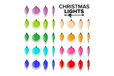 Christmas Bulbs Set Vector. Flat Colored Graphic by pikepicture · Creative Fabrica