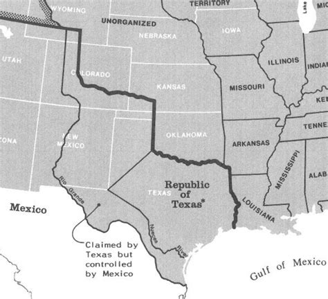 Republic Of Texas Map 1836 - Maping Resources