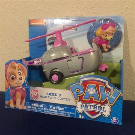 Nickelodeon Paw Patrol Vehicle Figure Skye S High Flyin Copter Helicopter New 1795662924