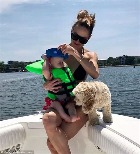 Lara Trump Shows Off Her Figure In A Bikini While Taking Her Son Luke