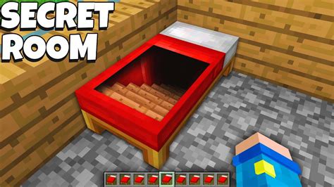 How To Build Super Secret Passage In Bed In Minecraft Bed Tunnel In