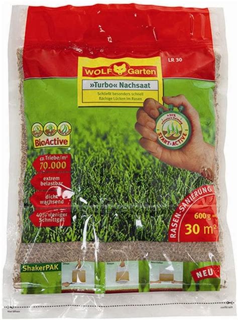 Wolf Garten 3826025 Turbo Nachsaat 0 6 kg für 30 m² LR 30 Amazon de