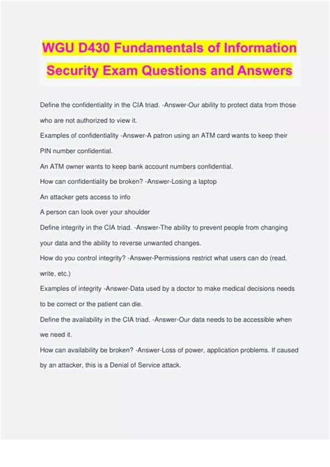 Wgu D Bundled Exams Questions And Answers Verified And