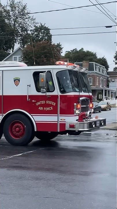 Usaf Air Guard Fd Engine 11 Responding To A 2nd Alarm In City Of