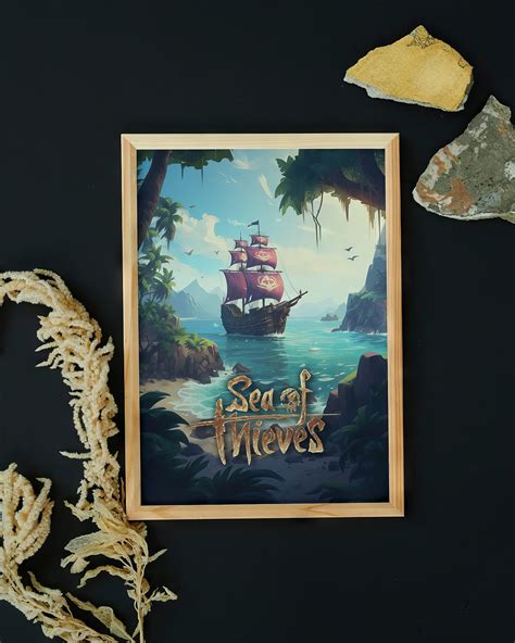 Sea of Thieves Inspired Poster, Game Art, Gaming Print Full Page Home ...