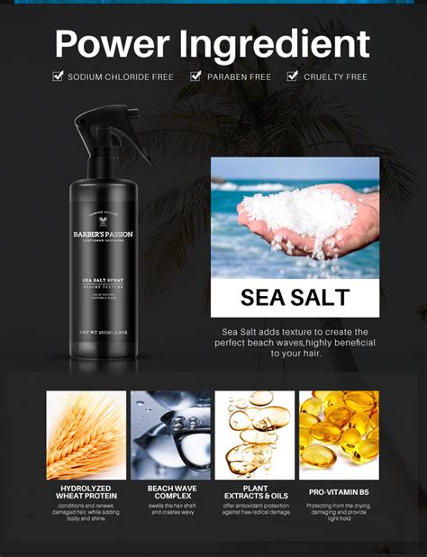 Sea Salt Spray for Men x3 - Men's Hair Care