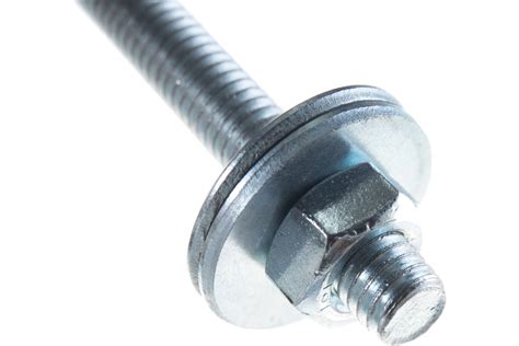 Шпилька DIN976 М6x60 ЕВРОПАРТНЕР в комплекте гайки DIN934 шайбы DIN ...