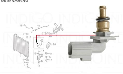 RANGE ROVER ENGINE COOLANT TEMPERATURE SENSOR ROVER 4346360 GENUINE OEM