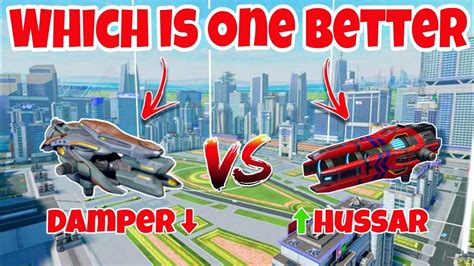 WR Damper 30 Nerf VS Hussar 30 Buff Weapon Comparisons WAR ROBOTS