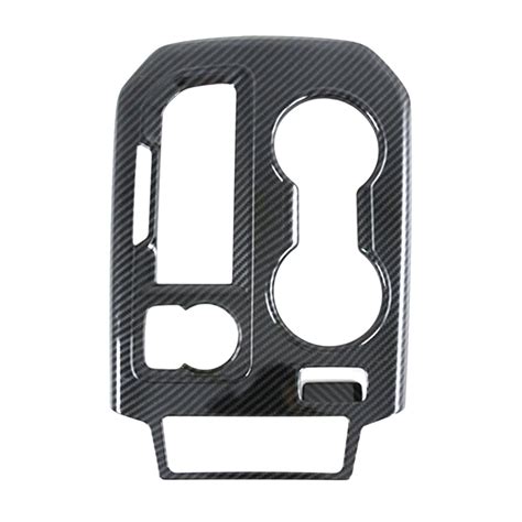 Car Abs Carbon Fiber Gear Shift Panel Decoration Cover Trim For