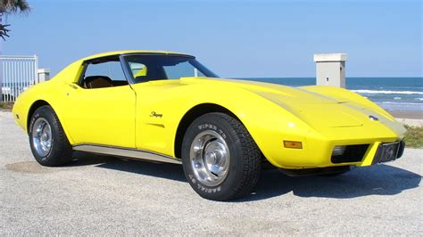 Bright Yellow Chevrolet Corvette