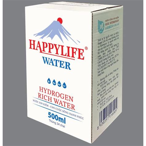 Nước ion kiềm Happy Life thùng 24 chai 500ml - CÔNG TY TNHH MTV ĐẠI SỸ PHÚ