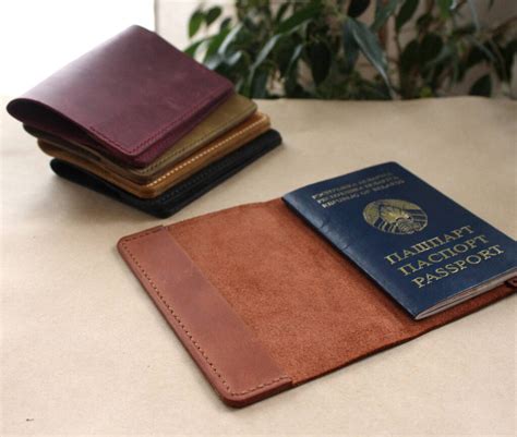 Leather Passport Holder Handmade From Genuine Leather Anger Refuge