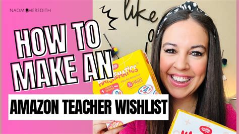 How To Make An Amazon Teacher Wishlist Youtube