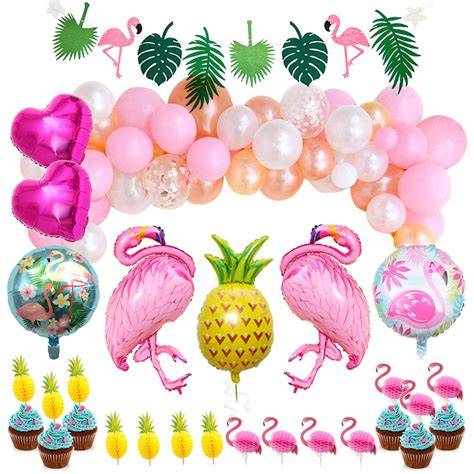 Buy Pink Flamingo Hawaiian Party Balloons Tropical Arch Garland Kit