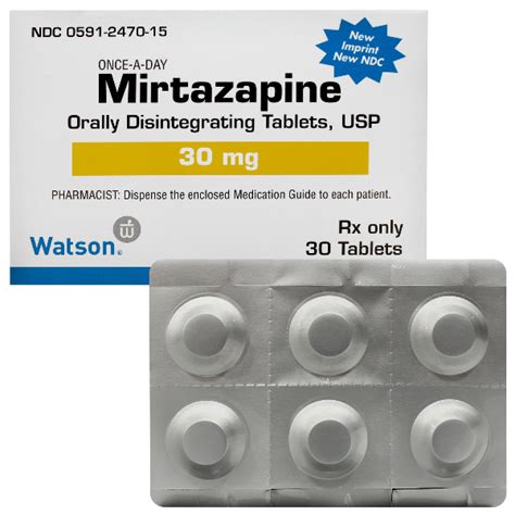 MIRTAZAPINE 30MG RX Products