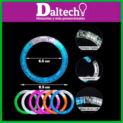 Ld Pulsera Luminosa Led Redondo Compra M Nima Pzs Daltech