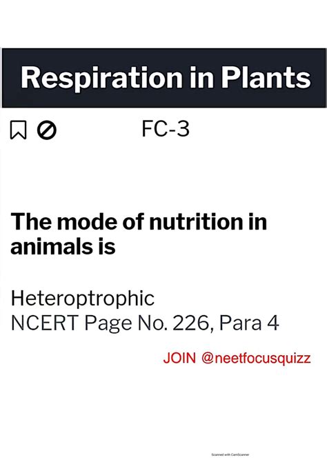 Solution Respiration In Plants Flashcards Studypool