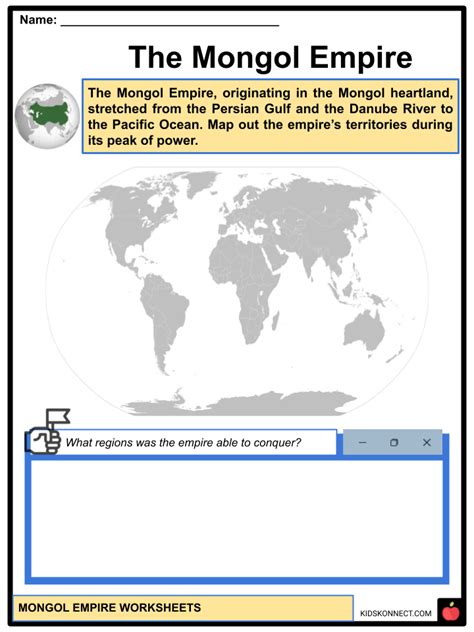 Mongol Empire Facts And Worksheets The Yuan Dynasty Society