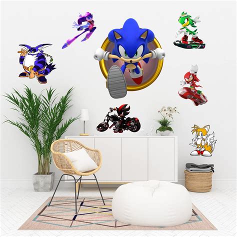 Amazon Hd Sonic Wall Decal Removable Vinyl Wall Art Sticker