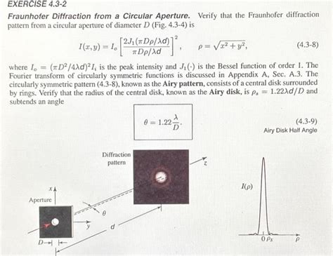 Solved Exercise 4 3 2 Fraunhofer Diffraction From A Circular