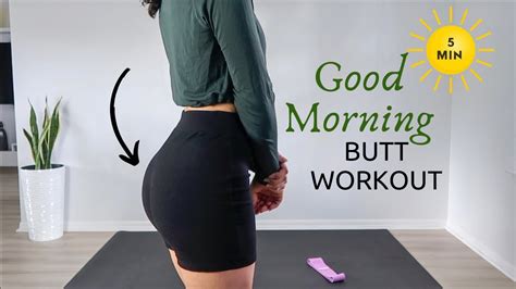 5 Min Morning Booty Workout Ll Follow Along Real Time Youtube