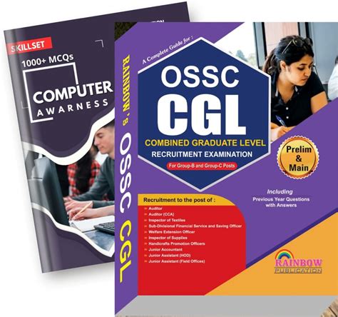 Buy OSSC CGL 2023 Book For Prelim Main Combined Graduate Level For