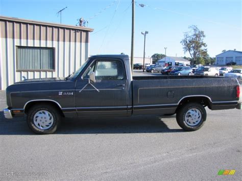 1986 Charcoal Gray Metallic Dodge Ram Truck D150 Ram Regular Cab