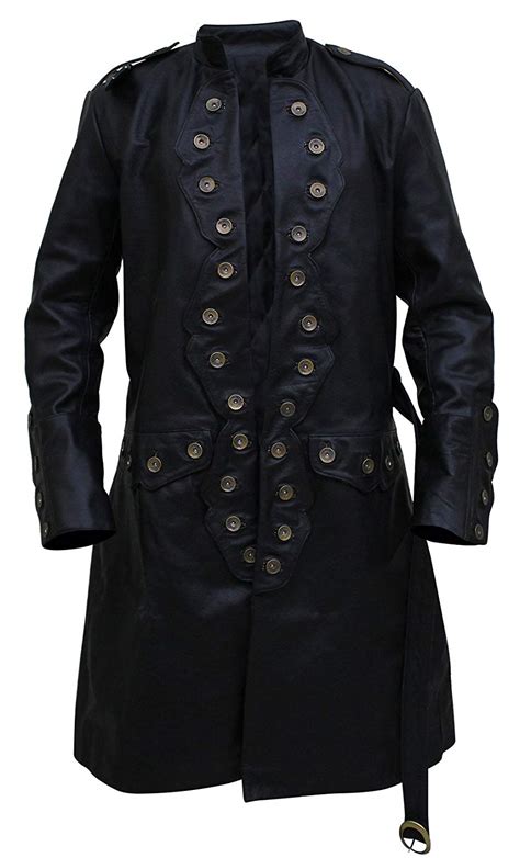 Pirates Of The Caribbean V Will Turner Leather Trench Coat Rockstar Jacket