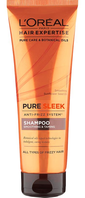 Hair Expertise Pure Sleek Anti Frizz Smoothing And Taming Shampoo Loreal Paris