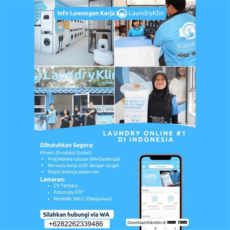 Loker Terbaru Di LaundryKlin 2024 Karirglobal Id