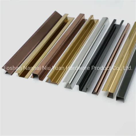 Niuyuan High Quality Factory Direct Metal Flexible Tile Trim Aluminum