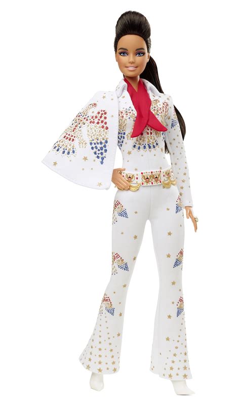 Barbie Signature Elvis Presley Collectible Barbie Doll Wearing American Eagle Jumpsuit