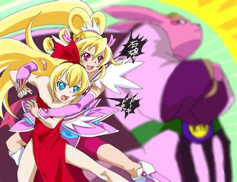 Aida Mana Regina Cure Heart And Sharuru Precure And 3 More Drawn